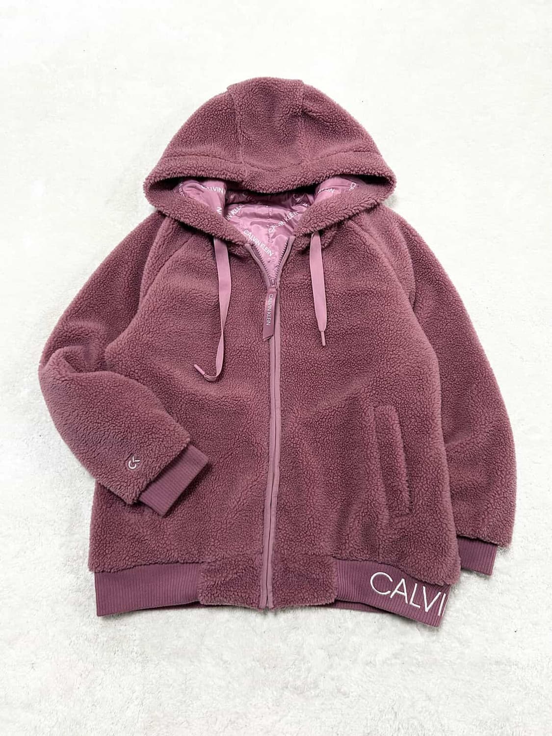 캘빈클라인 핑크 뽀글이 자켓 상품이미지5