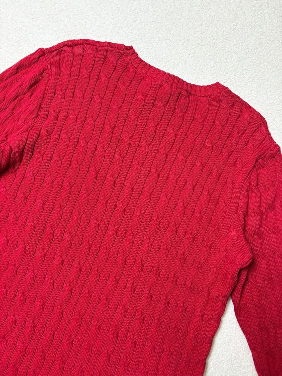 폴로 랄프로렌 큐알 신형 꽈배기 코튼 니트 PN6563 상품이미지7