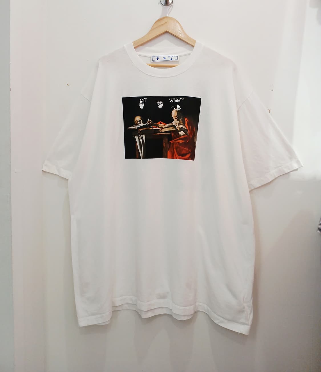 오프화이트 카라바조 반팔티XL 상품이미지1