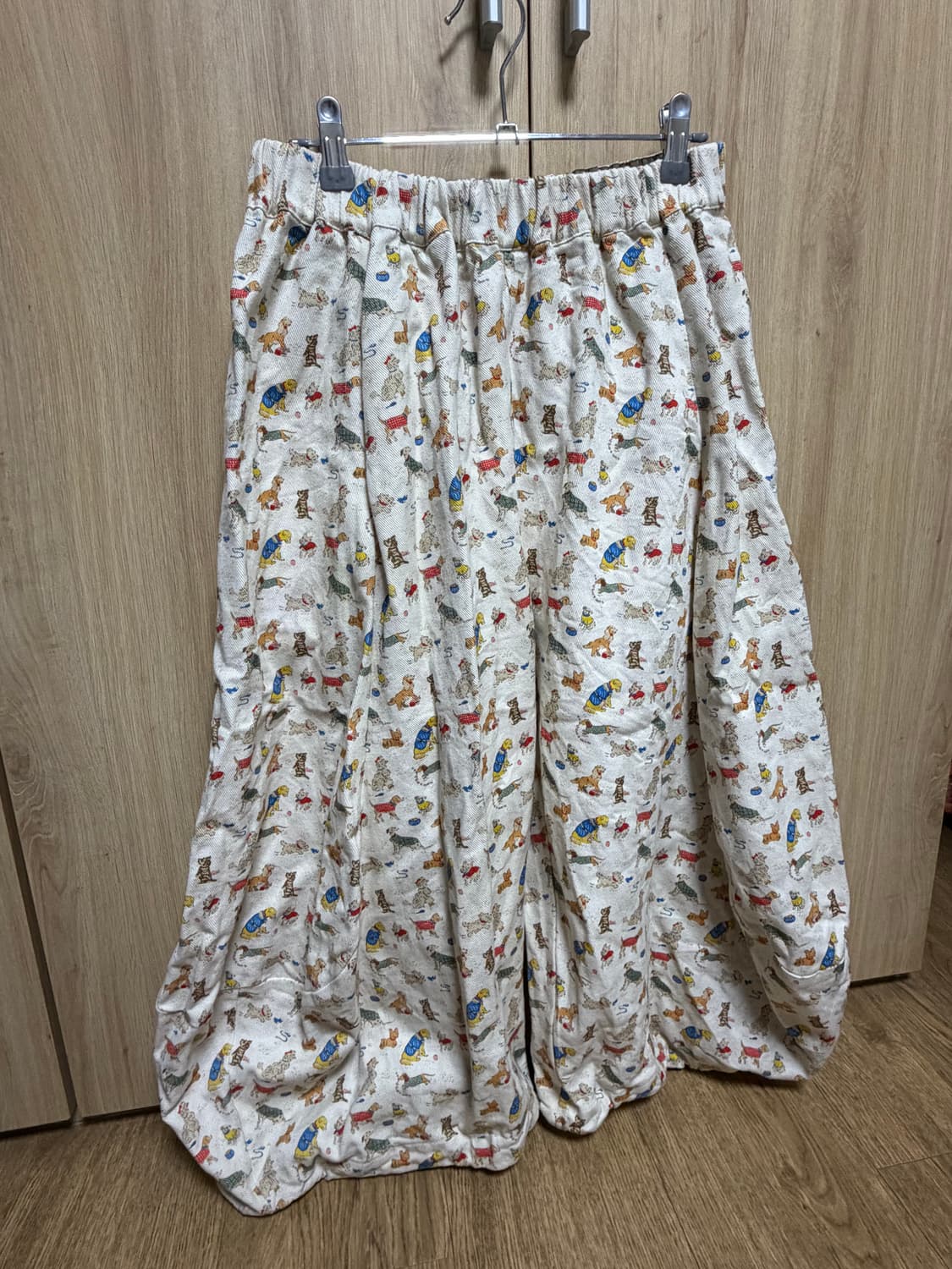 강아지파티 벌룬핏 팬츠 하구미 모리걸 스즈코 상품이미지1