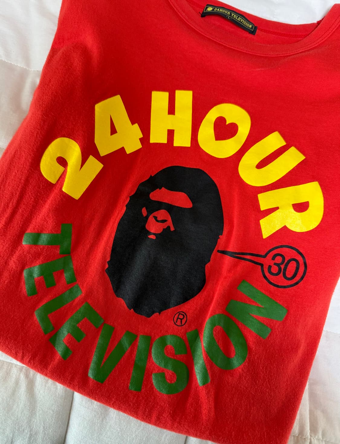 베이프 24hour 반팔티 (L) 상품이미지1