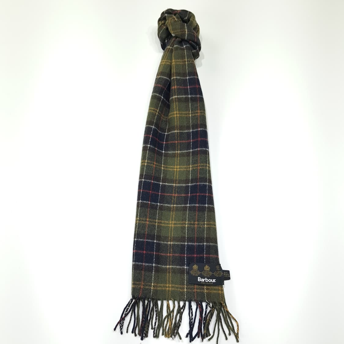 MX497 바버 00s 스코틀랜드판 램스울 클래식타탄 머플러 목도리 상품이미지5