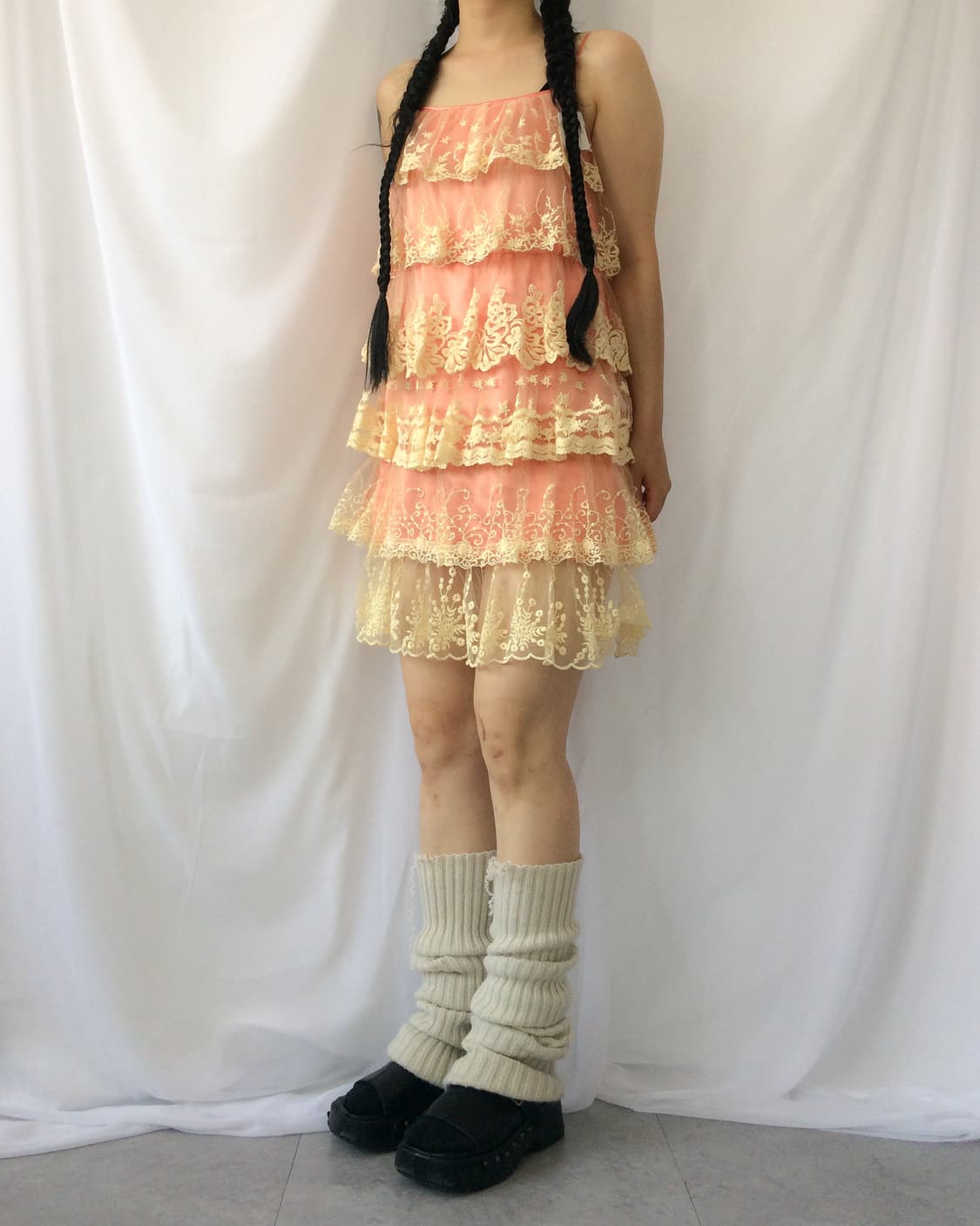 Lace layer sleeveless onepiece 상품이미지7