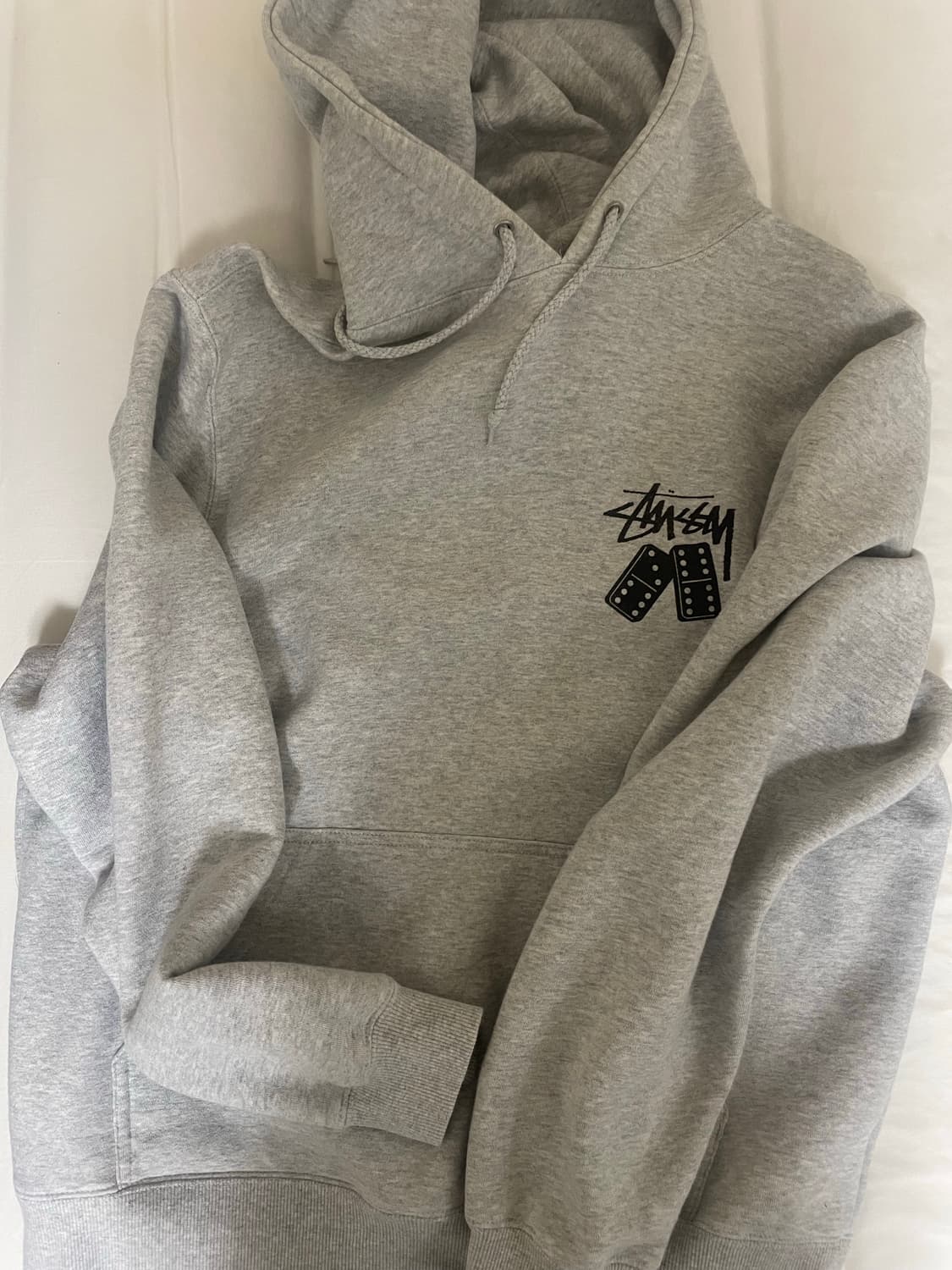 스투시 도미노 후드티 그레이 상품이미지1