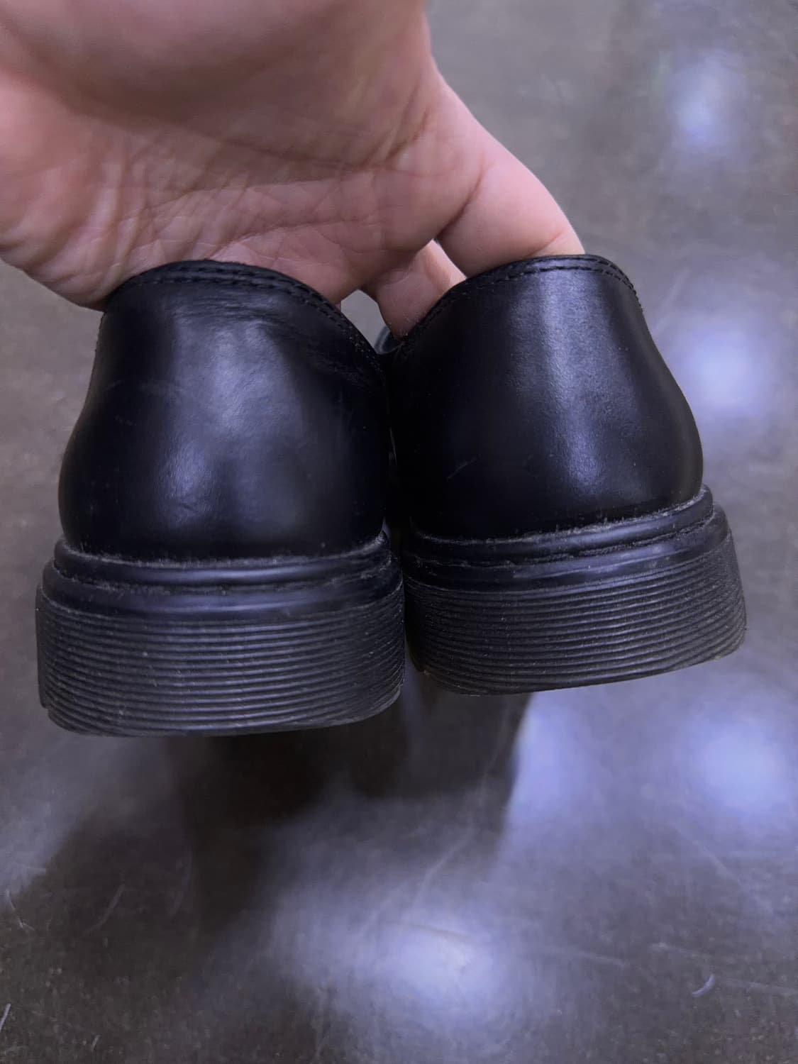 닥터마틴 블랙 레더 스니커즈 운동화 270 상품이미지6