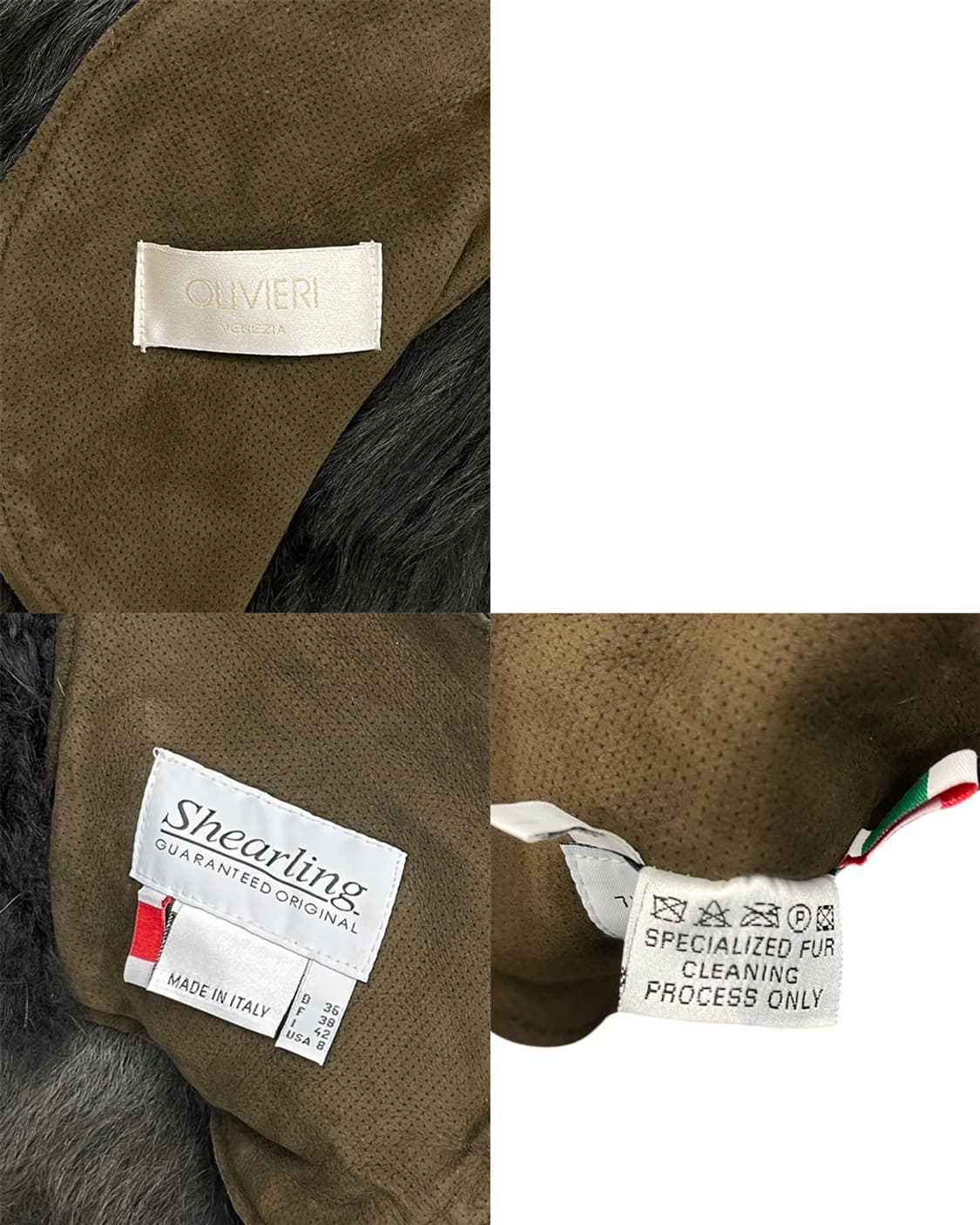 이탈리아 빈티지 러플 카라 시어링 자켓 상품이미지9