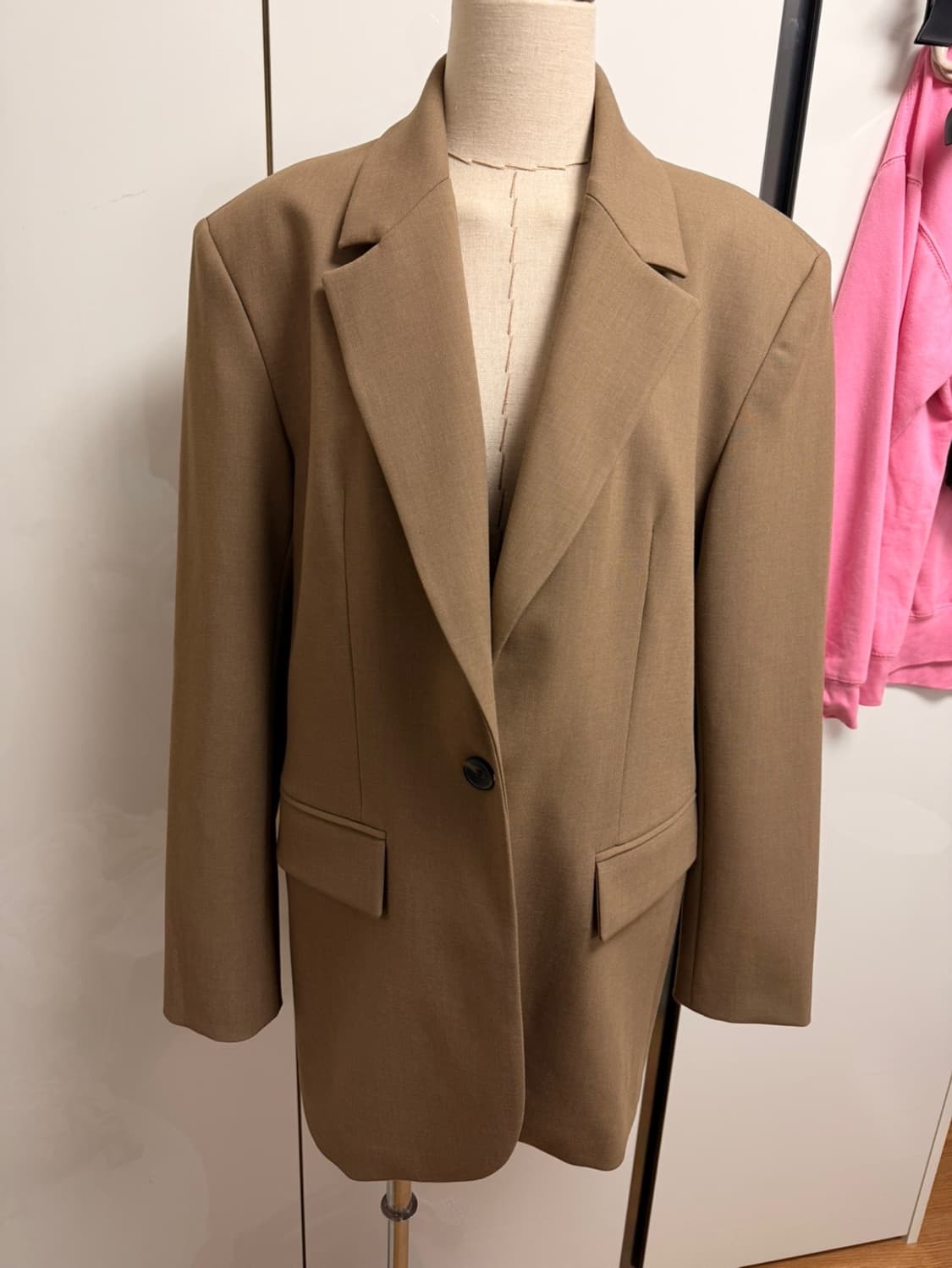 M사이즈) 자라 브라운 오버핏 자켓 오피스룩 간절기자켓 상품이미지3