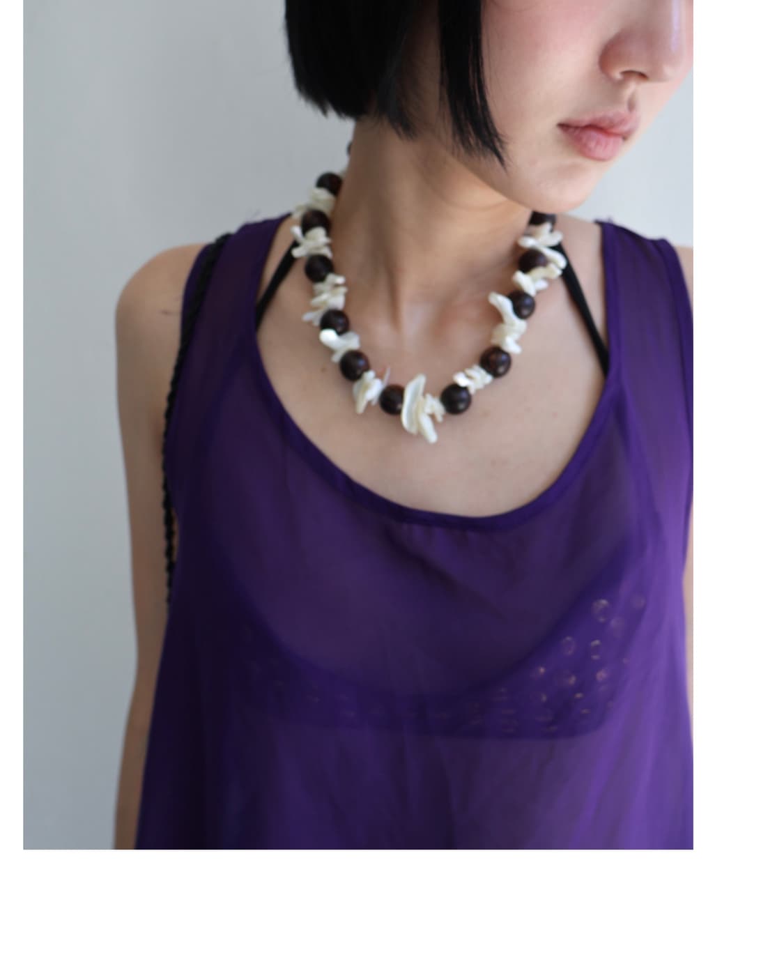 [heureul] shell drift wood necklace 상품이미지4