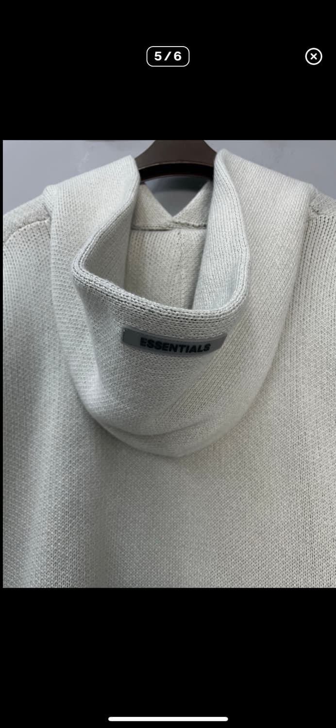 에센셜 풀오버 오트밀 니트 후드티 A2911 상품이미지5