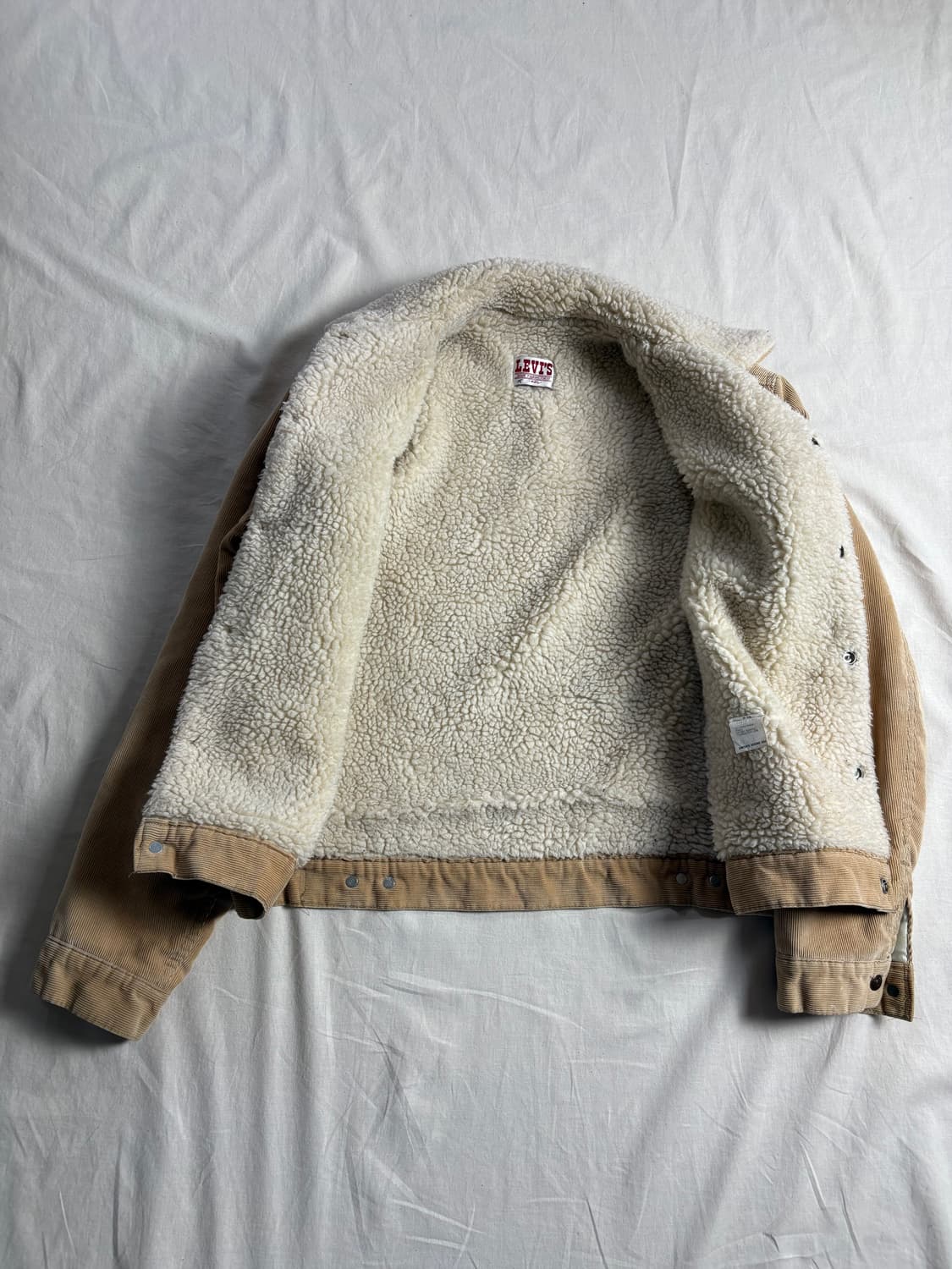 80s Levis 리바이스 코듀로이 쉐르파 자켓 42L 상품이미지3