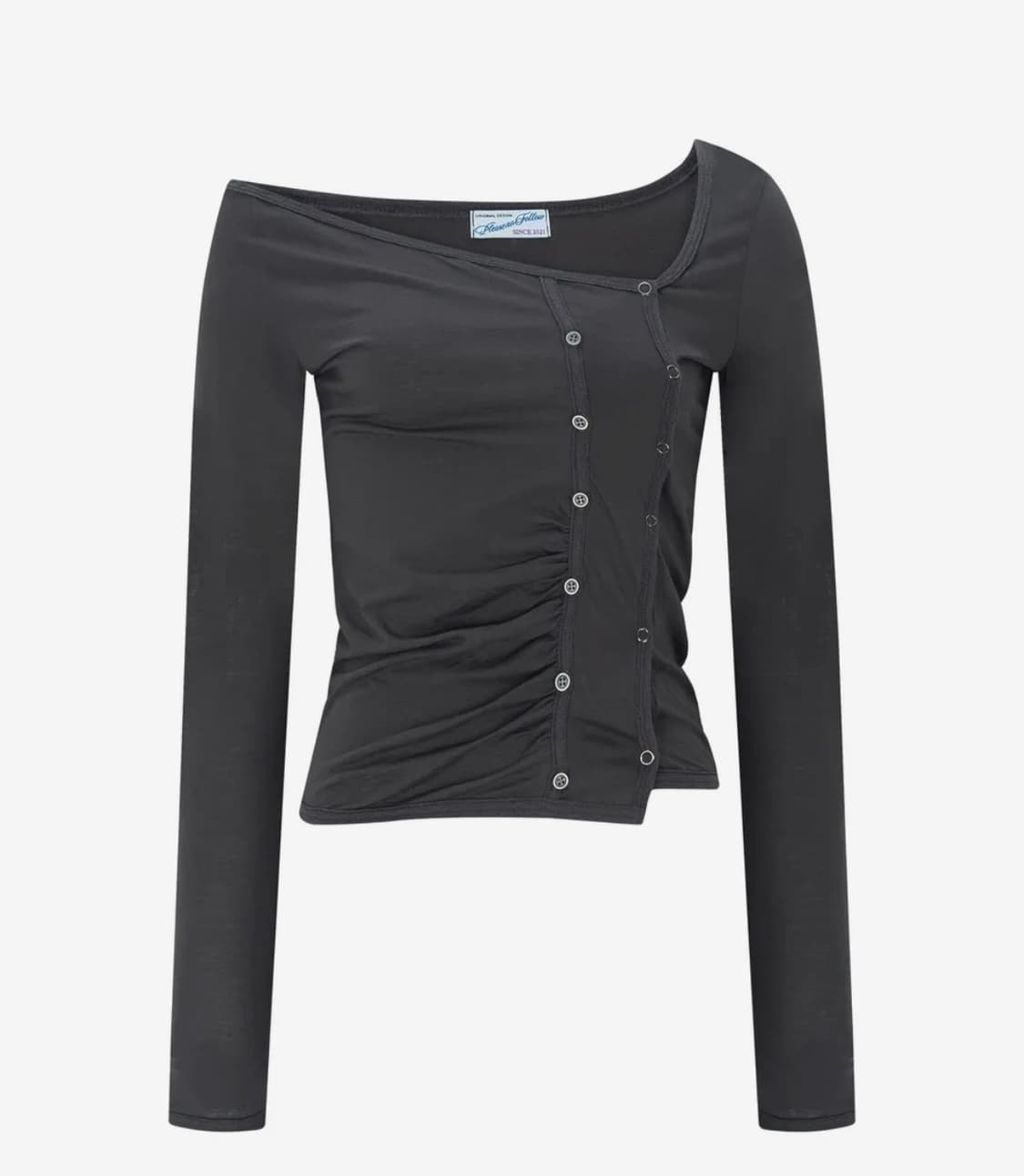 플리즈노팔로우 Dulce Unbal Button Long Sleeve T 상품이미지1