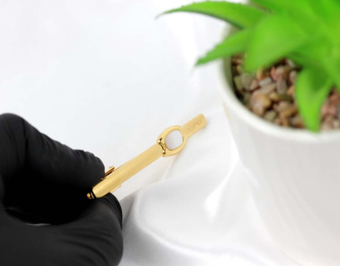 랑방 A+등급 6cm 천연자개 남자 명품 넥타이핀 빈티지 상품이미지5