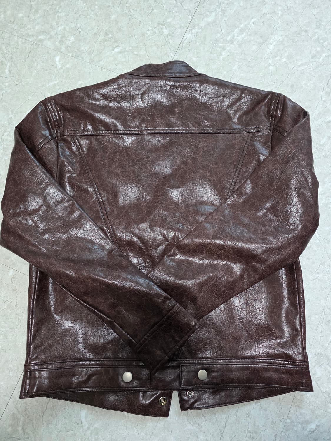 브라운 레더자켓 상품이미지3