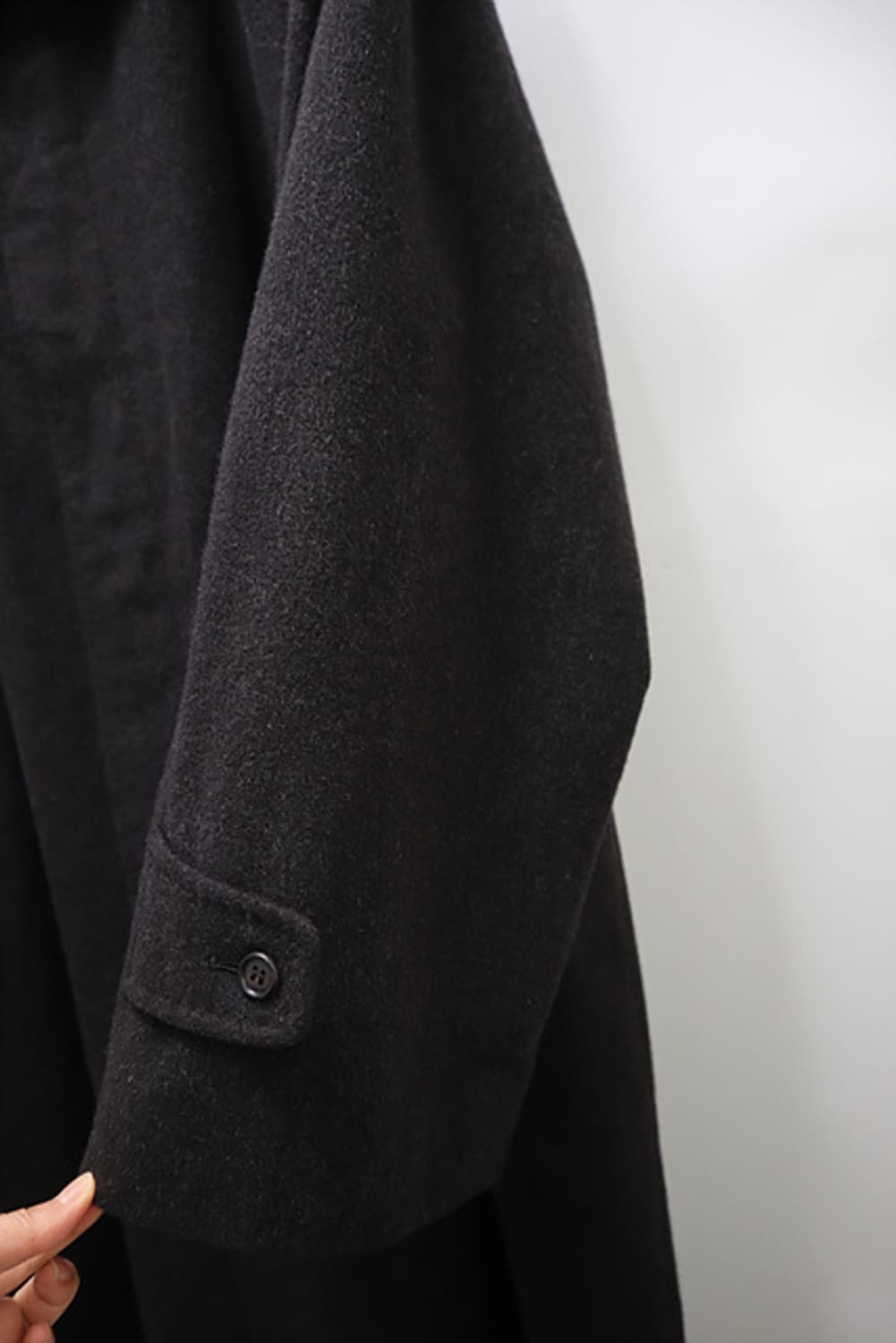 히키프리맨 제냐원단 캐시미어 롱 코트 단추형 상품이미지5