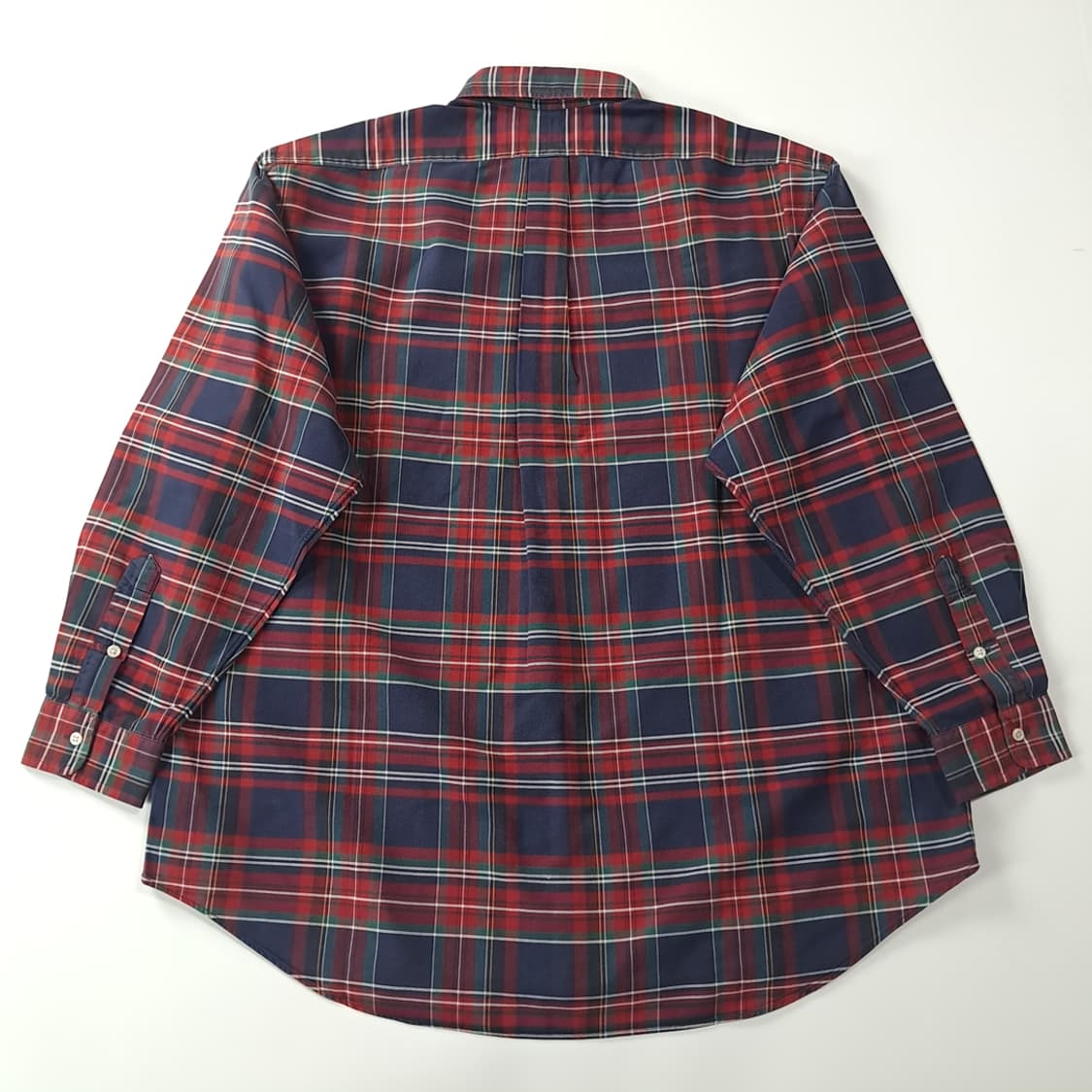 CK318 L 폴로 90s 빅셔츠 클래식 타탄체크 엠블럼 셔츠 남방 상품이미지6