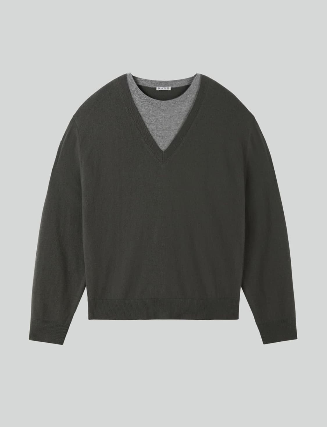 [M]렉토 25FW 레이어드 브이넥 니트 상품이미지3