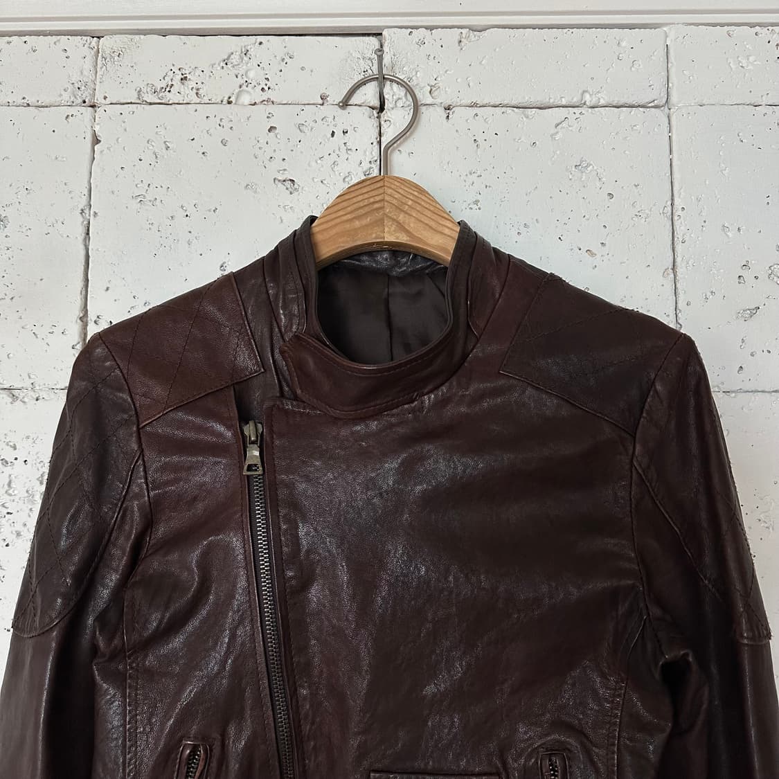 우먼44 양가죽 라이더 자켓 상품이미지2