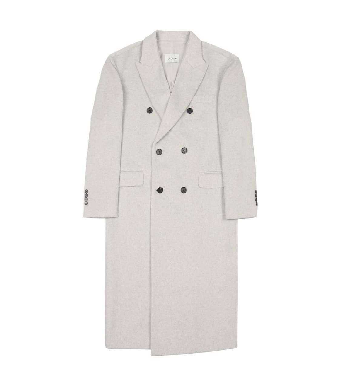 데꼬로소 테일러드 롱코트 Oatmeal 상품이미지5