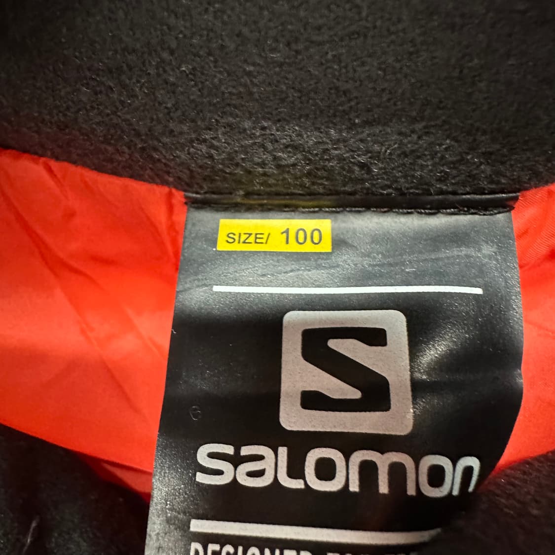 100 살로몬 네온 오렌지 여자 덕다운 패딩조끼 상품이미지4