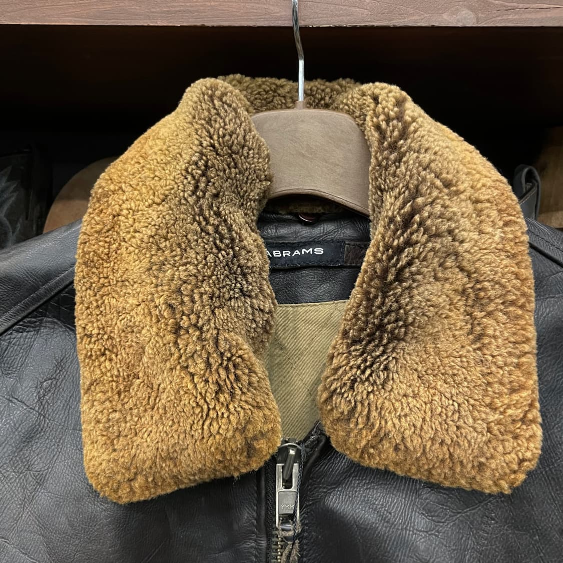 70s-80s Abram G-1 플라이트 리얼 레더 자켓 상품이미지3