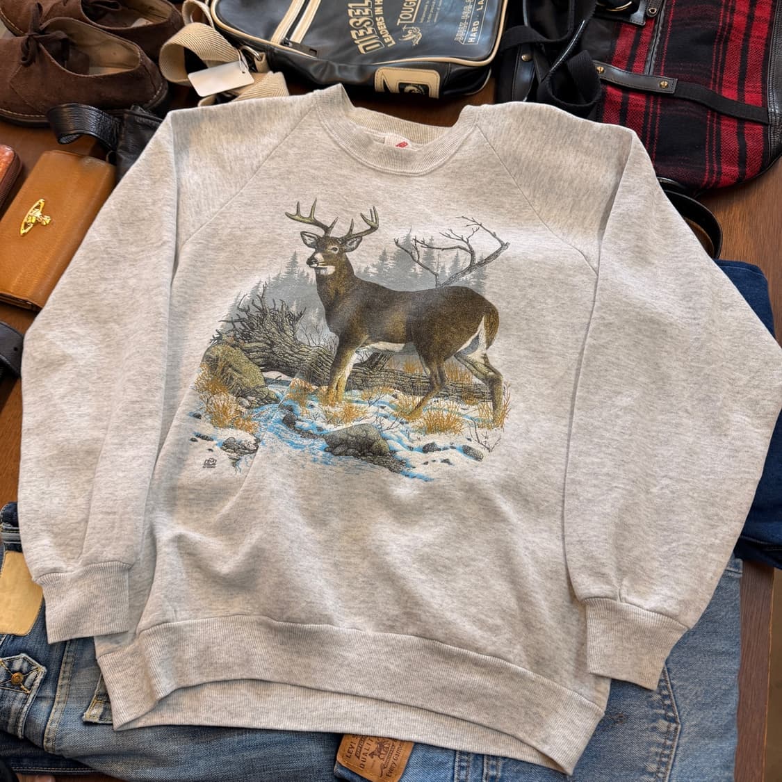 90S 미국 빈티지 스웻셔츠 저지스 MADE IN USA 상품이미지1