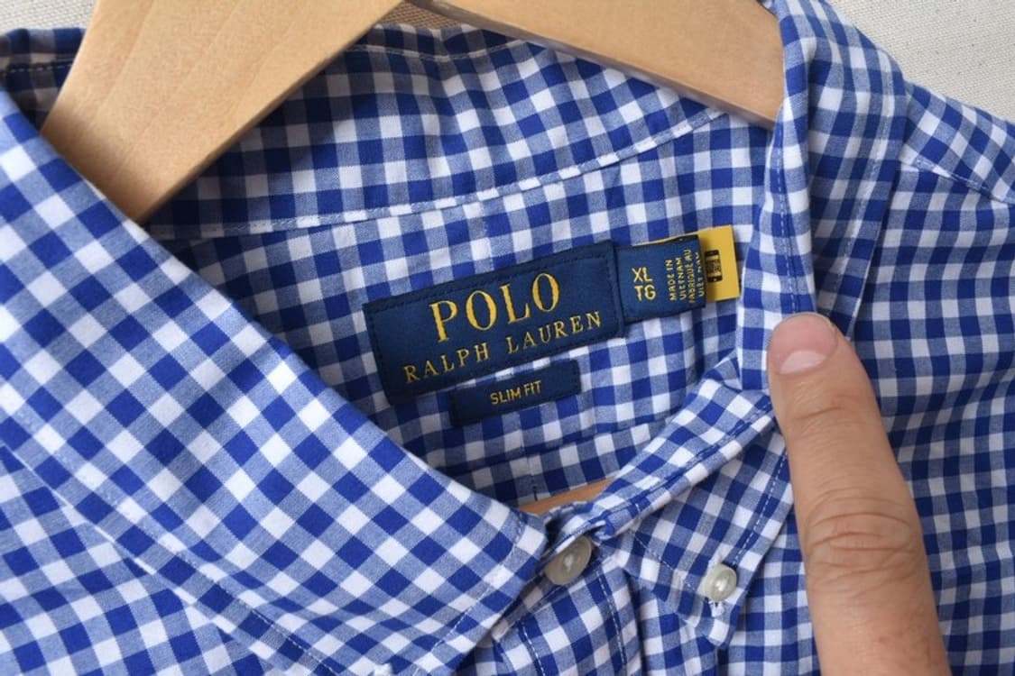 폴로 랄프로렌 큐알 체크 셔츠 XL M0150 상품이미지6
