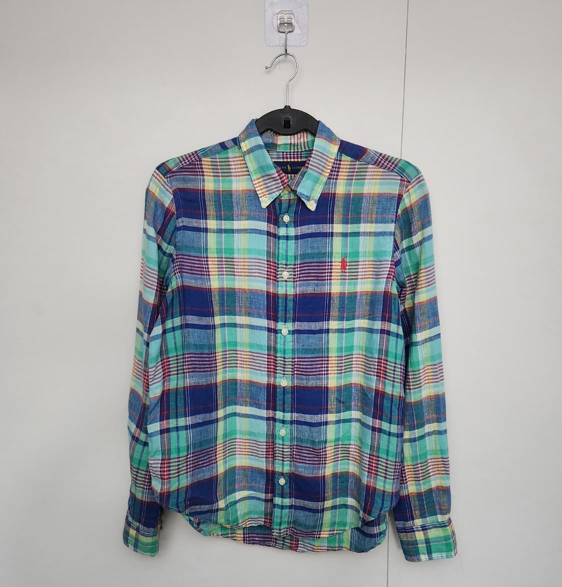 폴로랄프로렌 95 체크셔츠 린넨셔츠 마셔츠 상품이미지1