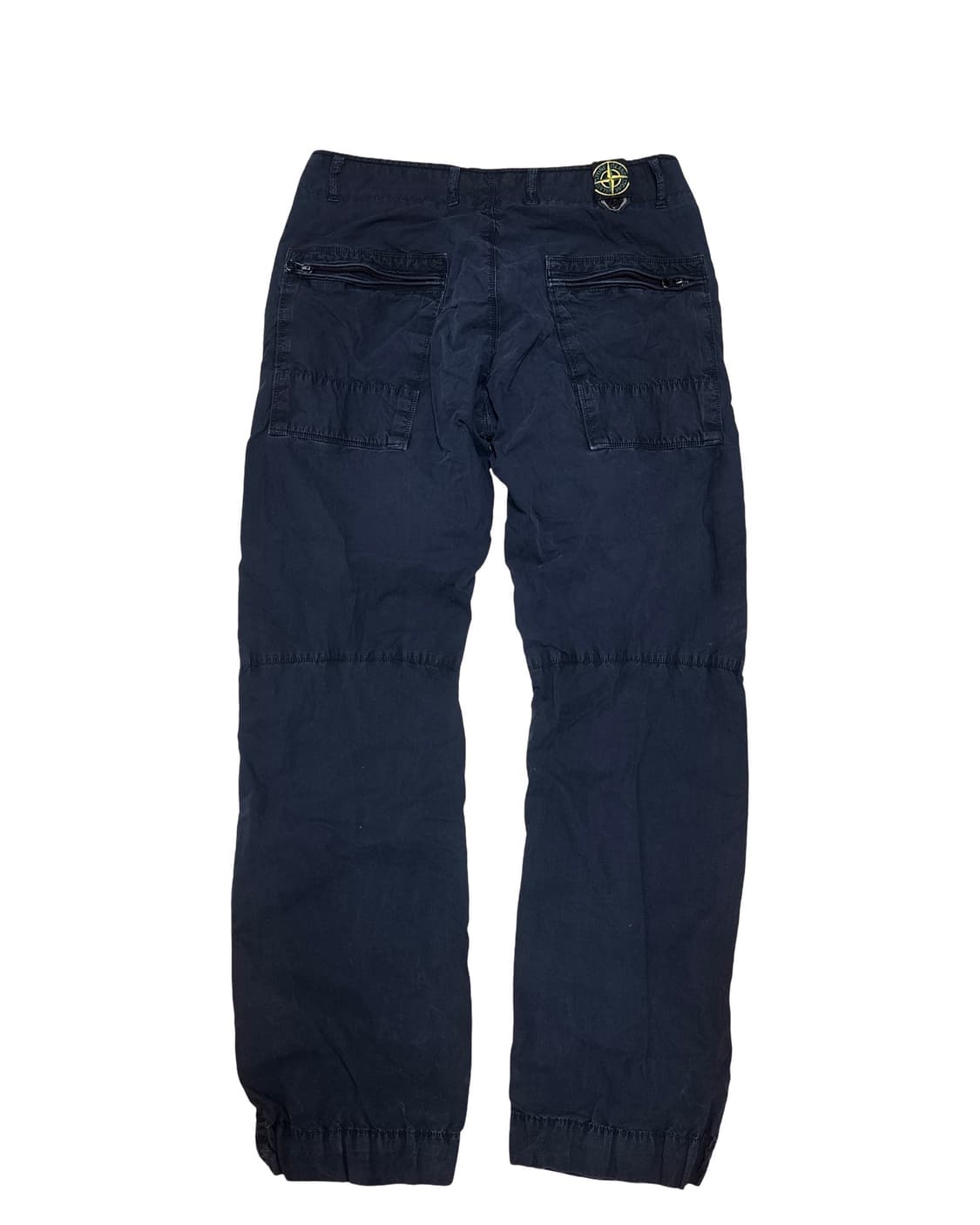 스톤아일랜드 와펜 네이비 코튼팬츠 상품이미지1