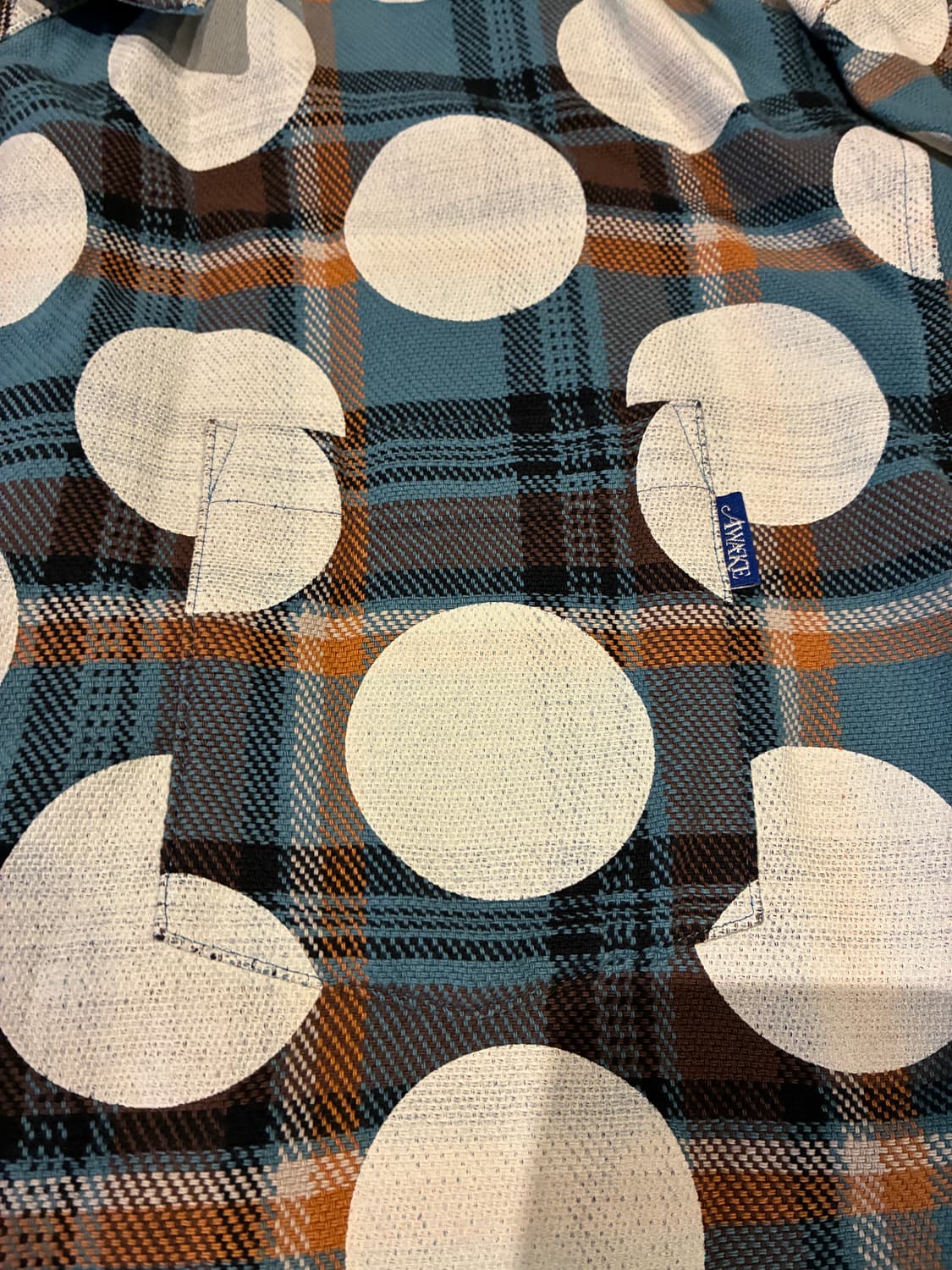 XL) 어웨이크 뉴욕 폴카도트 플란넬 셔츠 상품이미지3