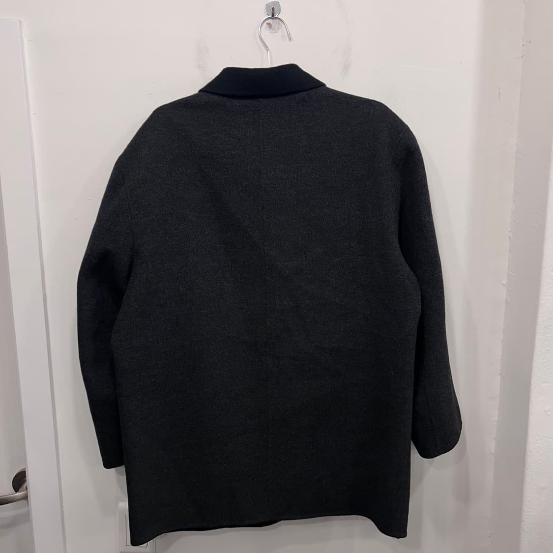 인디안 옴므 울 배색카라 하프 코트 상품이미지5