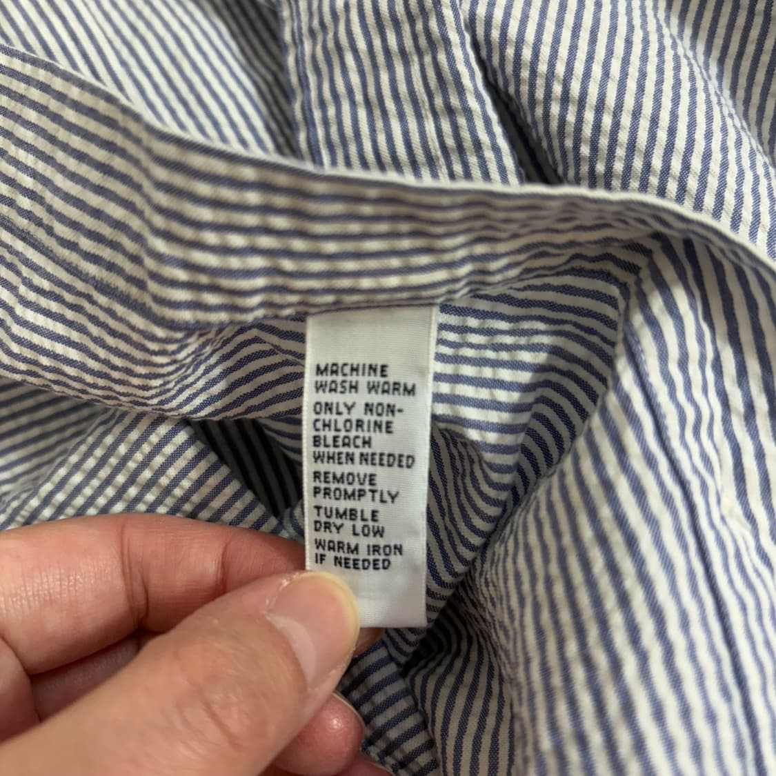 폴로 스트라이프 시어서커 반팔 셔츠(XL) 상품이미지6