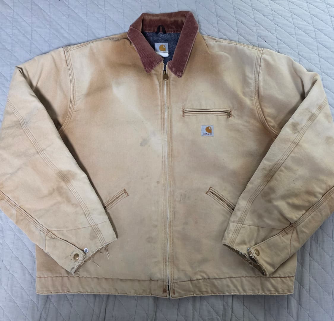 [XXL] 90-00s 칼하트 J001 BRN 트래쉬드 디트로이트 자켓 상품이미지1