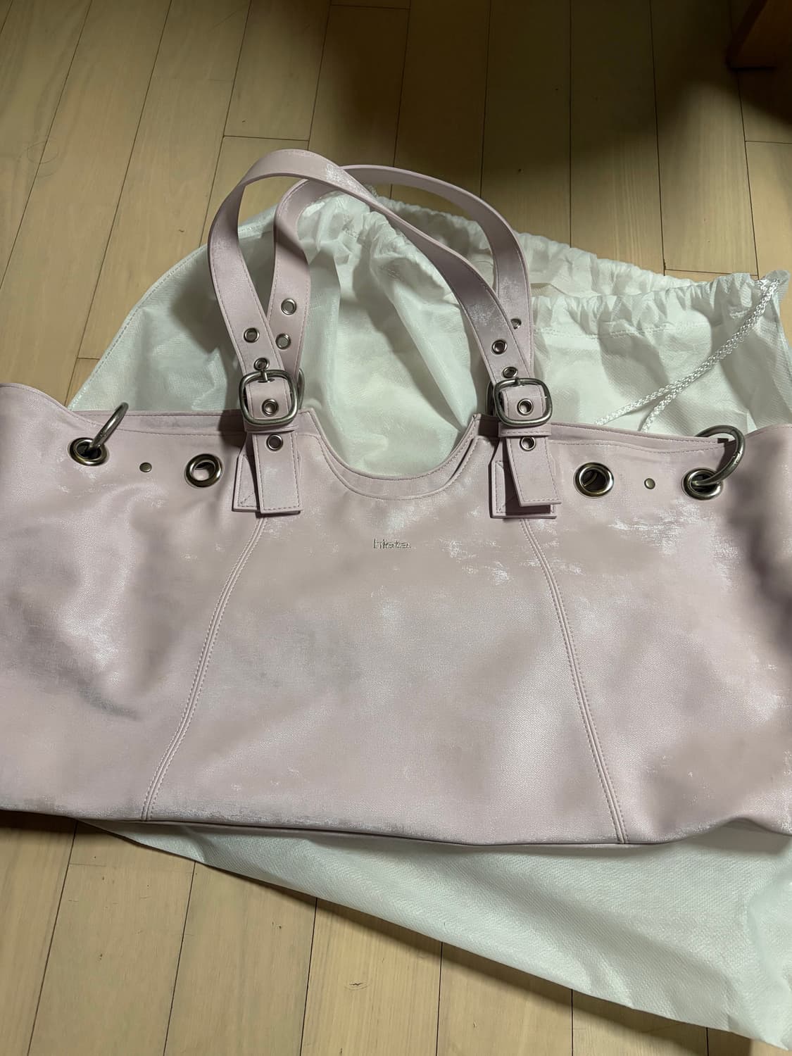 히에타 베키백 파우더 핑크 가방 hieta becky 상품이미지3