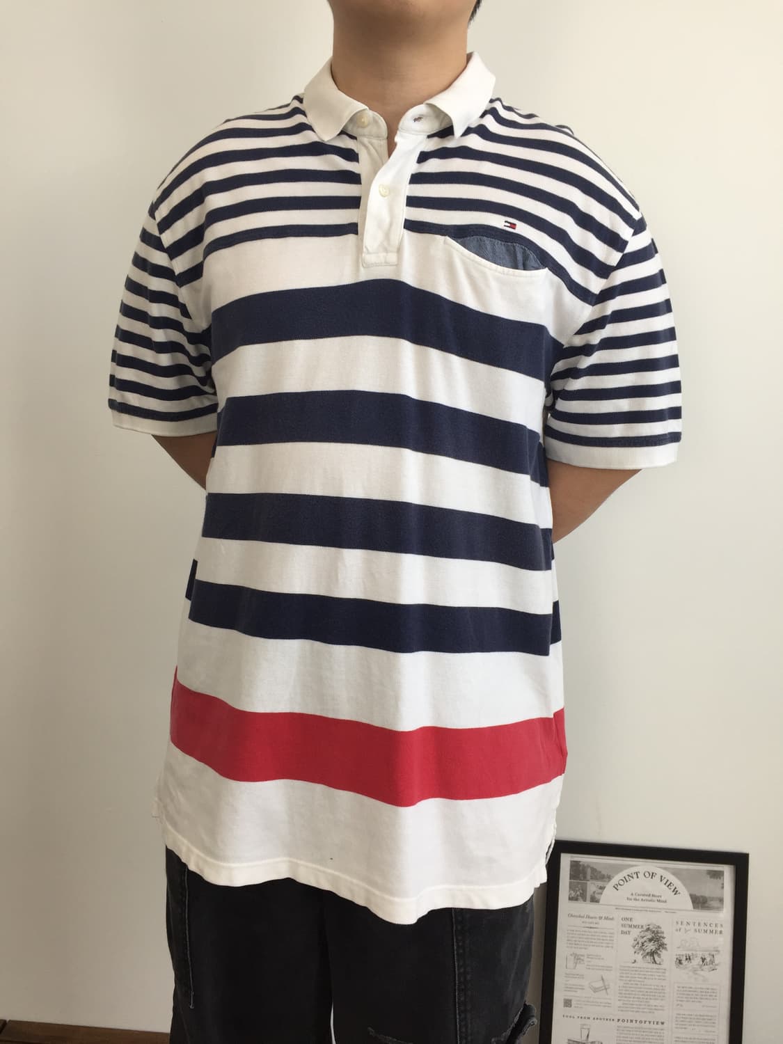 Tommy Hilfiger Stripe Polo Shirt 상품이미지3