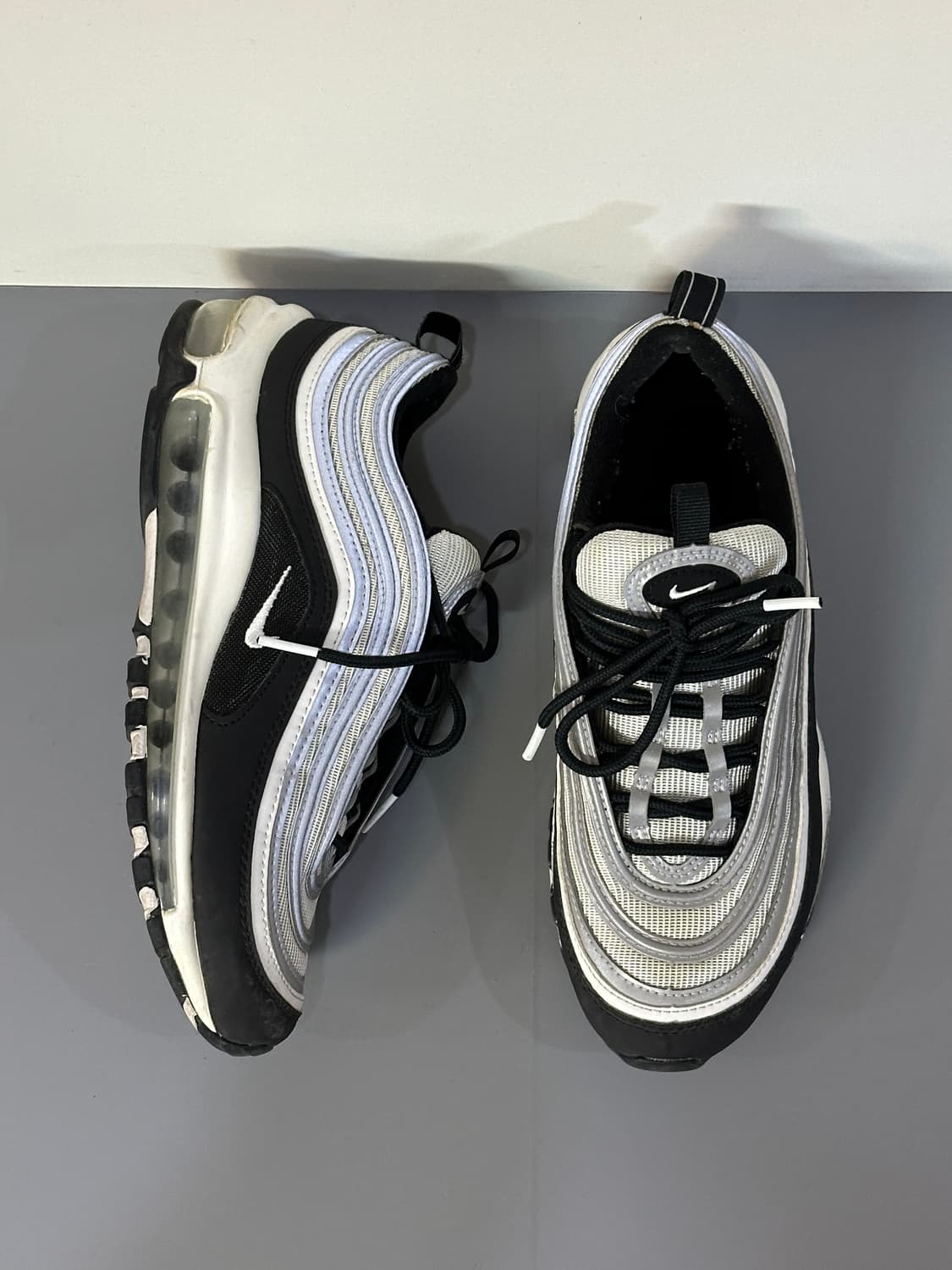 나이키 에어맥스97 화이트블랙실버 운동화 상품이미지1