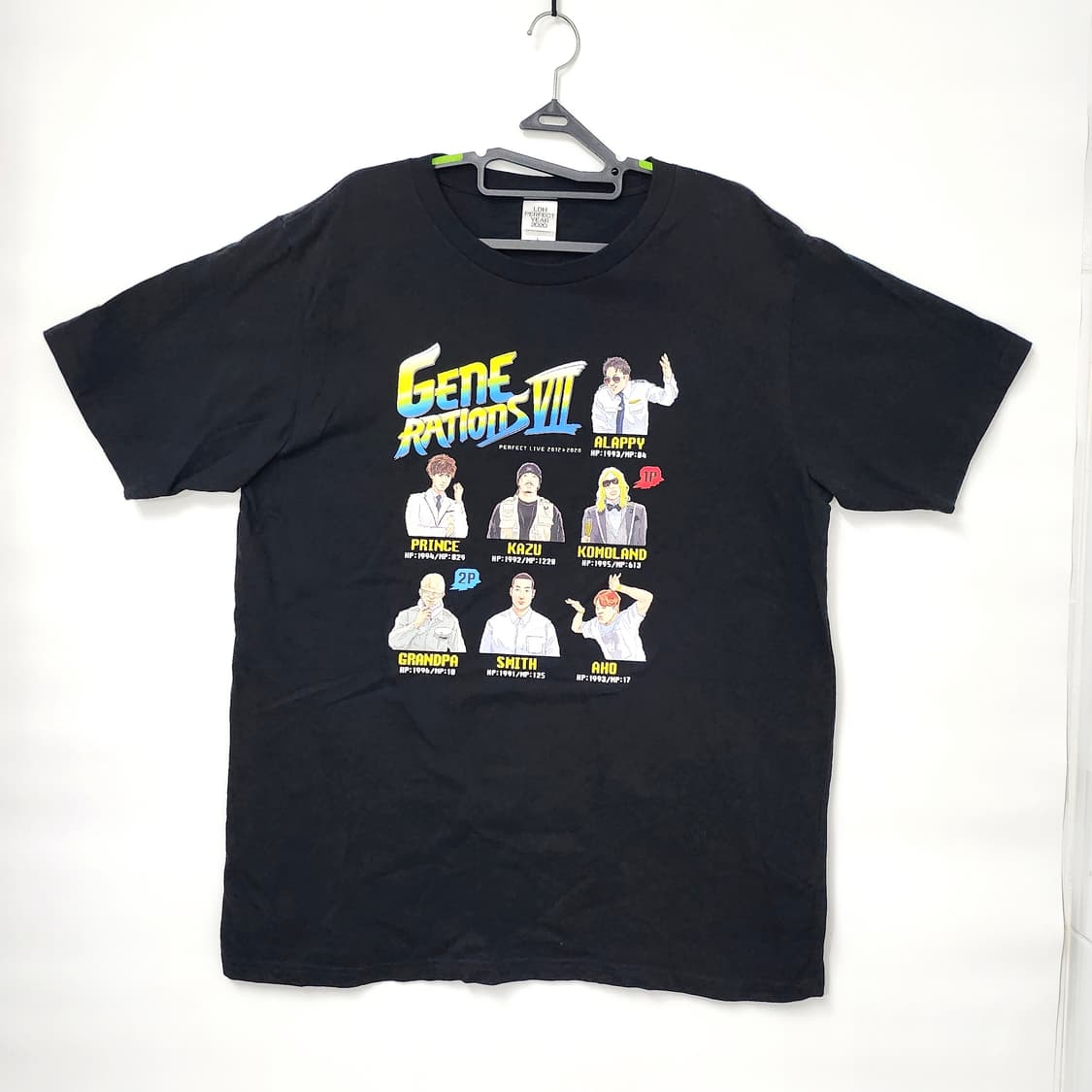 일본그룹 GENERATIONS VII 콘서트 한정판 블랙 티셔츠 100 상품이미지1