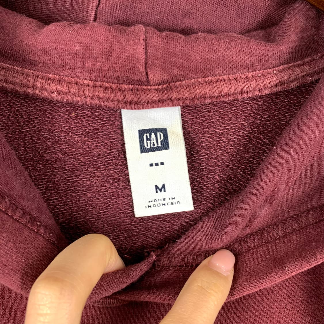 Gap 갭 버건디 후드티 상품이미지6