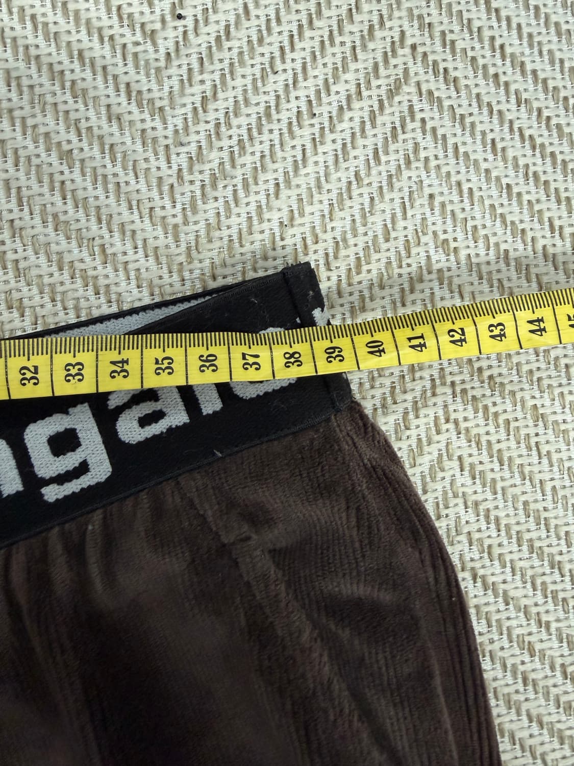 정품) 알렉산더왕 여성 브라운 벨벳 스웻팬츠 M 상품이미지8