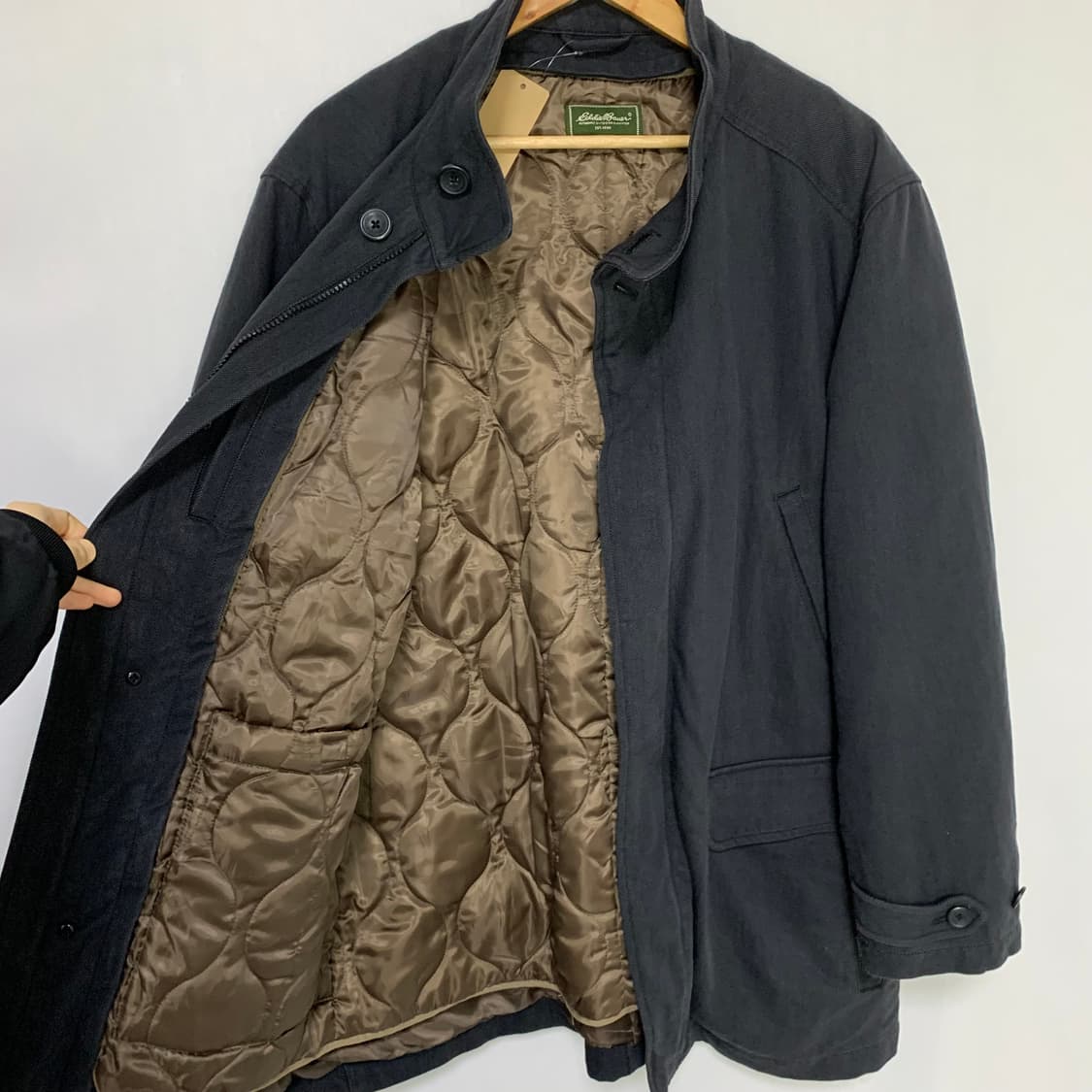 에디바우어 블랙 코튼 자켓 봄버 빈티지 워크자켓 XL  상품이미지8