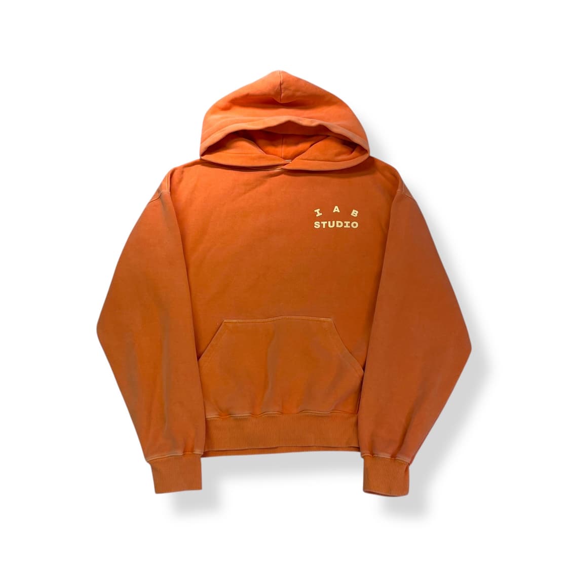 100 아이앱 스튜디오 피그먼트 오렌지 후드티 상품이미지2