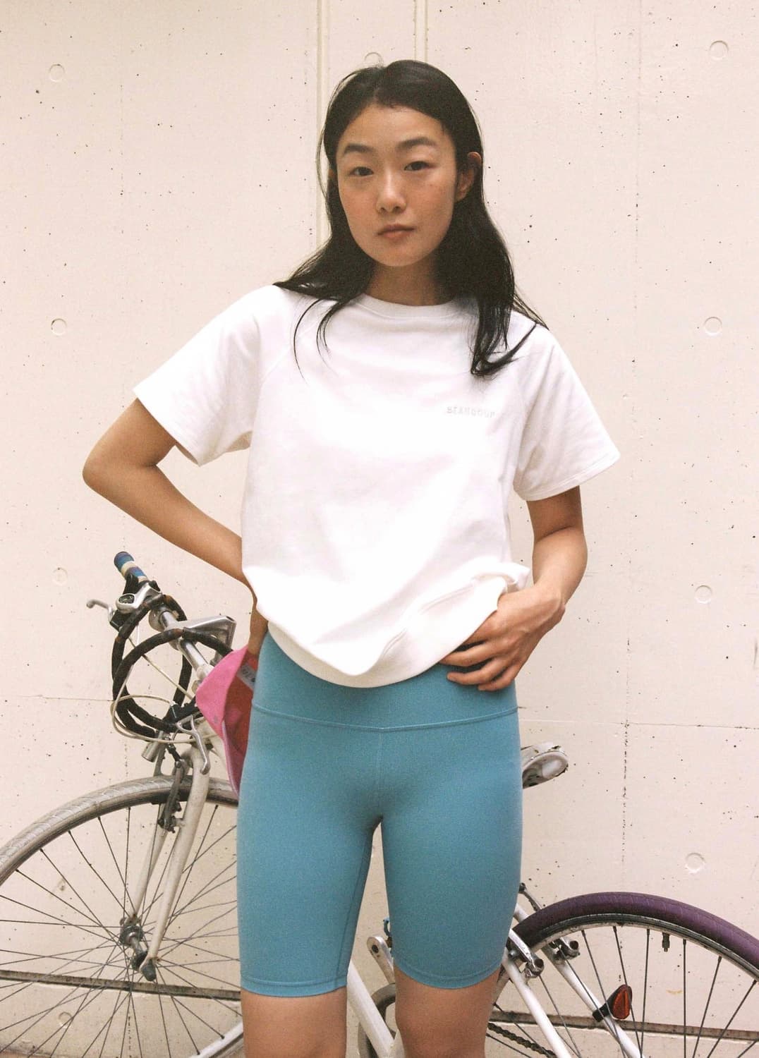 포니테일 스웻셔츠 반팔 상품이미지4