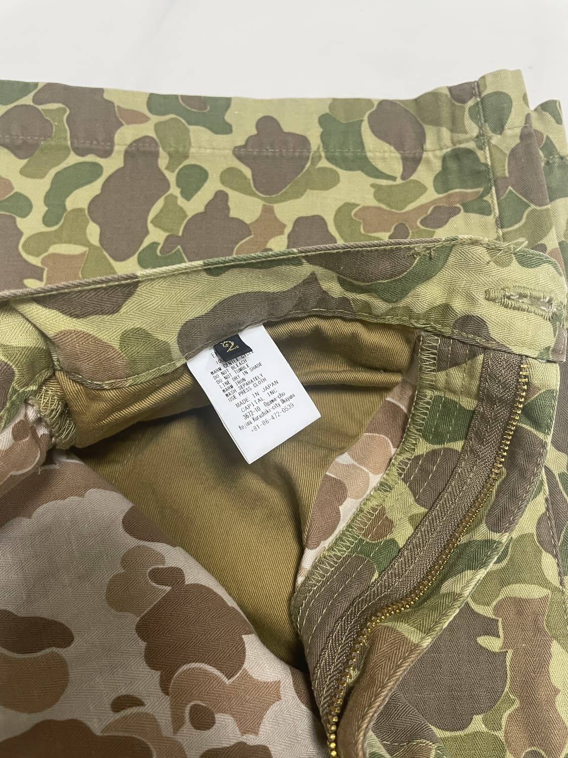 (새상품) 캐피탈 헌터 카모 플라주 헤링본 배기 팬츠 2사이즈 상품이미지2