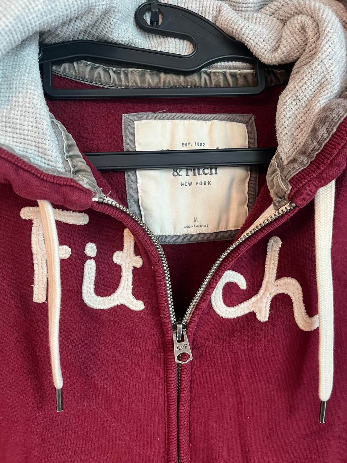 아베크롬비 후드집업 버건디 (M) 상품이미지5