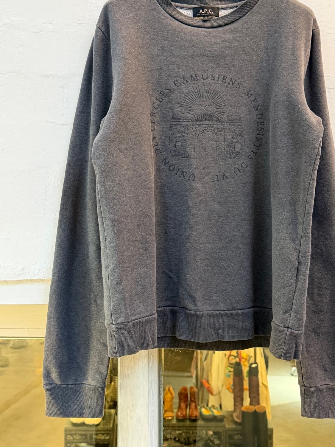 A.P.C. 그레이 맨투맨 스웻셔츠 XS 상품이미지4