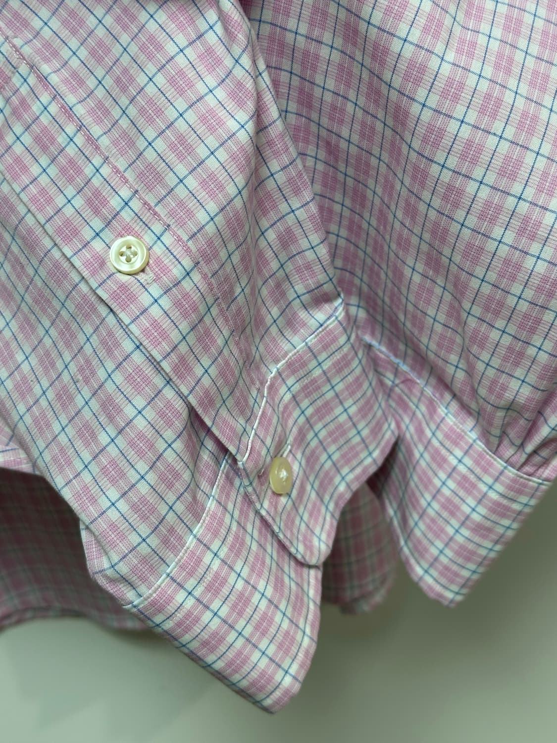 커클랜드 핑크 체크 긴팔 셔츠 상품이미지5