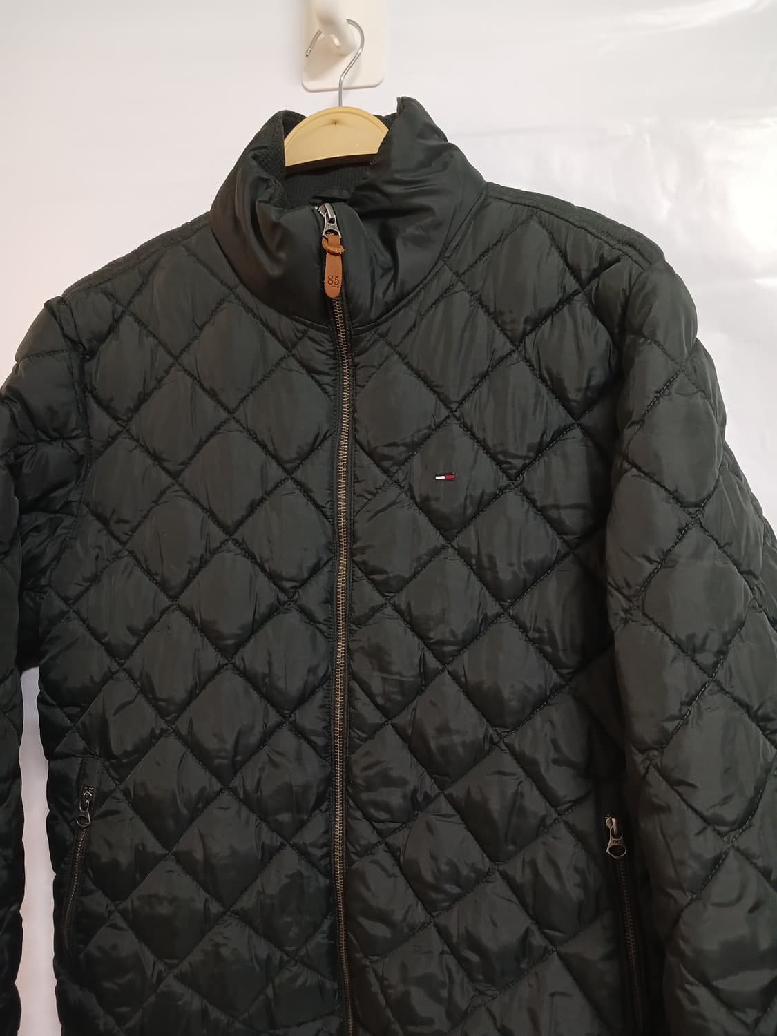 (XL,105)타미힐피거 퀼팅패딩 카키 상품이미지3