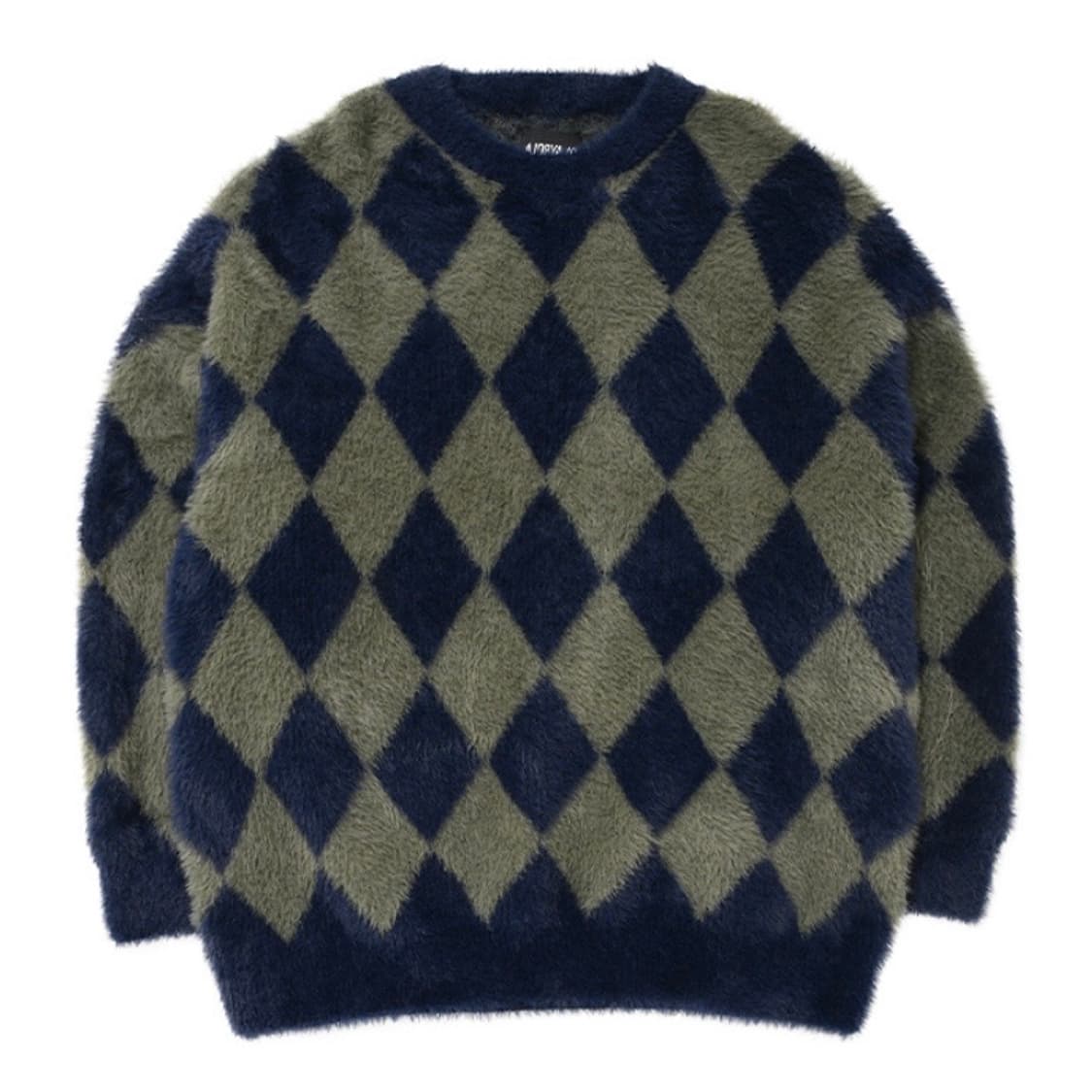 아조바이아조 체크 오버사이즈 스웨터 상품이미지1