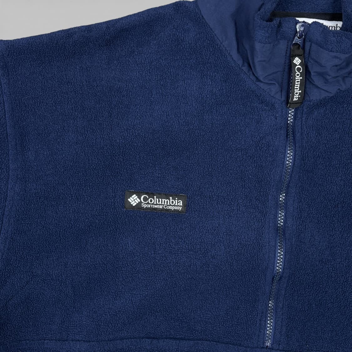 90's 컬럼비아 하프 집 풀오버 플리스 상품이미지4