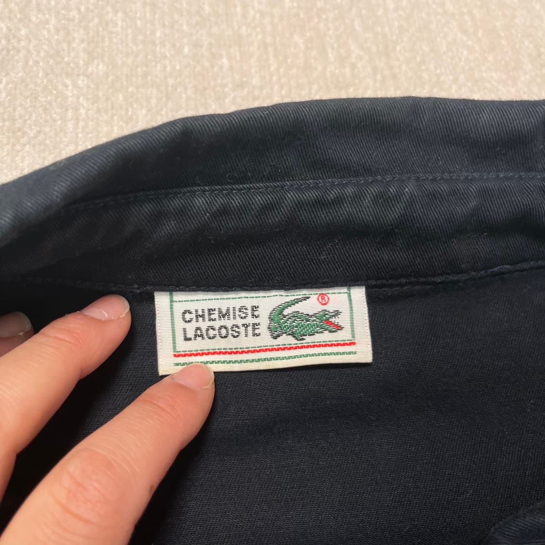 100 90s 라코스테 빈지티 블루종 자켓 상품이미지3