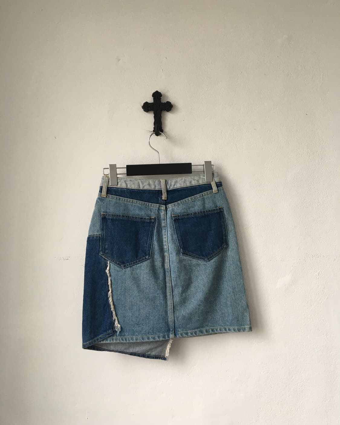 Cecil mcbee patch work denim skirt 상품이미지2